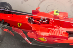 Ferrari F1 2007 #6 Kimi Raikkonen World Champion - 1/18 Hotwheels Mattel