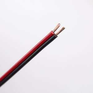 Cavo elettrico 2x0,50 in piattina PVC rosso nero per led