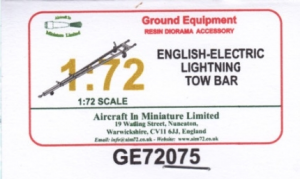 Ground Equipment English Electric Lightning Tow Bar