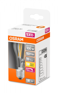 OSRAM Lampadina LED SUPERSTAR Classic A 100 filamento, luce calda dimmerabile, E27