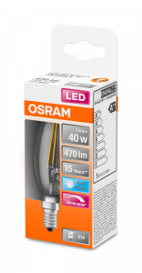 OSRAM Lampadina LED SUPERSTAR Classic B 40 luce naturale dimmerabile, E14 