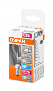 OSRAM Lampadina LED SUPERSTAR Classic P 40 luce naturale dimmerabile, E14 