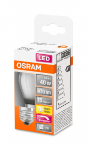 OSRAM Lampadina LED SUPERSTAR Classic P 40 luce calda dimmerabile, E27  