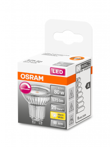 OSRAM Lampadina LED SUPERSTAR PAR16  80 120; luce calda dimmerabile GU10