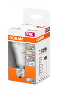 OSRAM Lampadina LED STAR Classic A 40 luce fredda E27 