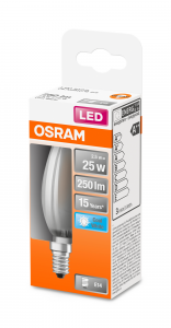 OSRAM Lampadina LED STAR Classic B 25 filamento, luce naturale, E14 