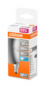 OSRAM Lampadina LED STAR Classic B 40 luce naturale E14 