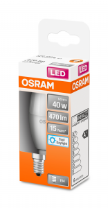 OSRAM Lampadina LED STAR Classic B 40 luce fredda E14 