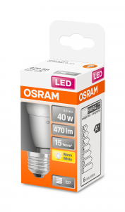 OSRAM Lampadina LED STAR Classic P 40 luce calda E27 