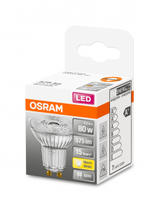 OSRAM Lampadina LED STAR PAR16 80 36; luce calda GU10