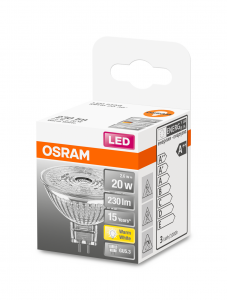 OSRAM Lampadina LED STAR MR16 20 36; luce calda GU5.3