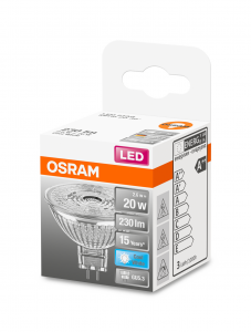OSRAM Lampadina LED STAR MR16 20 36; luce naturale GU5.3