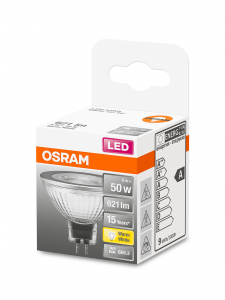 OSRAM Lampadina LED STAR MR16 50 36; luce calda GU5.3