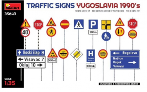 Traffic Signs, Yugoslavia 1990's
