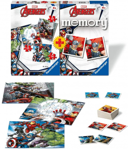 Ravensburger - Avengers Multipack 3 Puzzle + Memory 