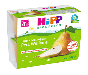 HIPP BIOLOGICO FRUTTA GRATTUGIATA PERA WILLIAMS - DAL 4 MESE COMPIUTO