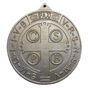 40 cm Diameter  Wall  Saint Benedict Medal in Resin