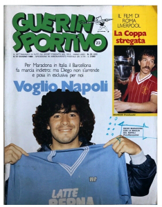 1983-84 Napoli Maglia Ennerre Latte Berna #8 Celestini L
