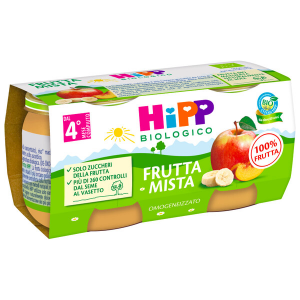 HIPP BIOLOGICO FRUTTA MISTA - OMOGENIZZATO DAL 4 MESE COMPIUTO