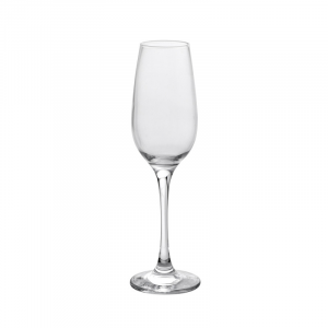 Set di 6 calici Flute in vetro trasparente, champagne, 20 Cl