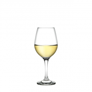Set di 6 calici in vetro trasparente, vino bianco, Amber, Cl 29,5