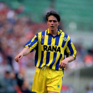 1991-92 Hellas Verona Maglia #15 Magrin Match Worn Uhlsport Rana XL