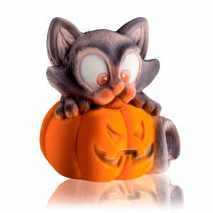 Pumpkin with cat - Silicone mould