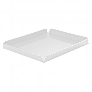 Plexiglass tray with decoration - 204x258x20mm
