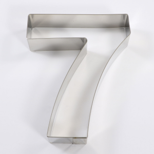 Fascia in acciaio per Number Cake - h20cm - #7