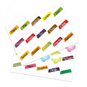 Kit de marcadores de sabor - Fruta (sólo texto)