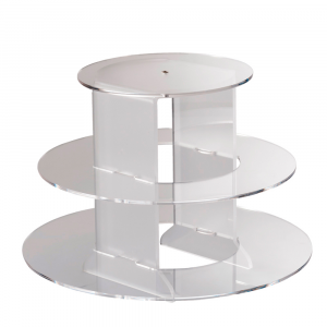 Display stand 3 round shelves