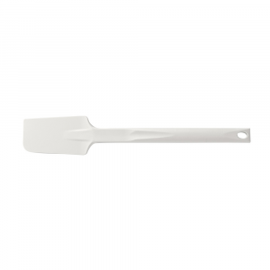 Rigid spatula with rectangular spoon