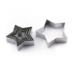 Star-shaped pastry cutter set