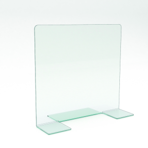 Self-supporting table-top protective barrier