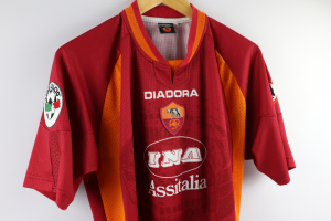 1997-98 Roma Maglia #3 Dal Moro Match Worn Diadora 