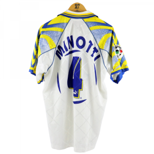 1996-97 Parma Maglia #4 Minotti Match Worn Puma Parmalat XL