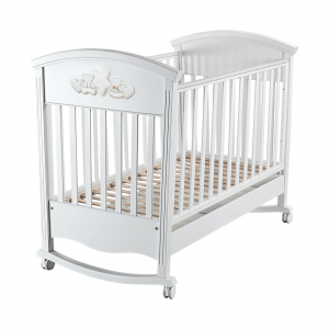  Beech cot with drawer Nanny line by Picci