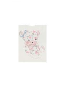 Monnalisa Bavaglino neonata orsetto e rouches