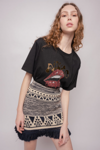 SHOPPING ON LINE PINKO  T-SHIRT PINKO KISS SHINY MANTOVA PREVIEW NEW COLLECTION WOMEN'S SPRING SUMMER 2022