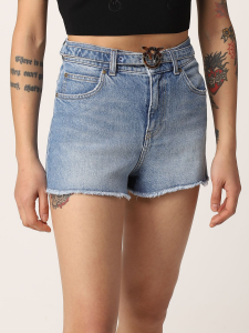 SHOPPING ON LINE PINKO SHORT IN DENIM CORTO GINA 3 PREVIEW NEW COLLECTION WOMEN'S SPRING SUMMER 2022