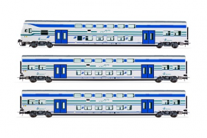 FS Trenitalia, 3-unit pack Vivalto coaches (1 with driver's cab + 2 intermediate coaches) in 