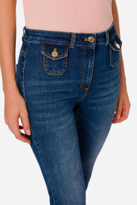Jeans with fringes Elisabetta Franchi
