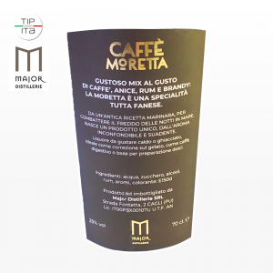 Caffe Moretta Fanese con elegante Scatola Regalo con coperchio - 70cl