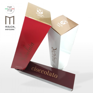 Scatola Regalo per liquori Major - Linea Classica, Cioccolato & Visciola