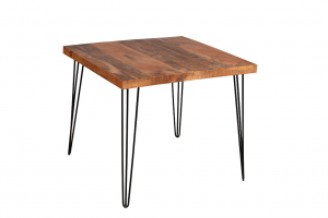 Tavolo Zen - Tavolo quadrato in legno massello di Mango, colore naturale. Dimensioni: cm 80 x 80 x 78 h / cm 90 x 90 x 78 h.