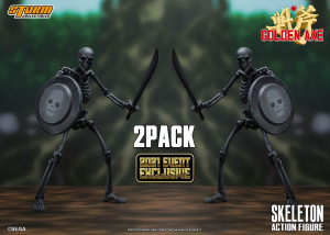 Golden Axe: SKELETON SOLDIER 2-Pack Black Exclusive 1/12 by Storm Collectibles
