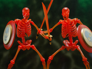 Golden Axe: SKELETON SOLDIER 2-Pack Clear Red Exclusive 1/12 by Storm Collectibles