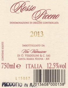 Vino Rosso Piceno DOC -2020- 75cl