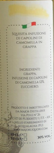 Camomillino - Grappa Bianca con Camomilla in infusione - 50cl