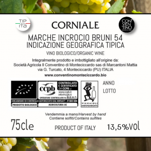 Corniale IGT - Vino Bianco BIO 2019 - 75cl